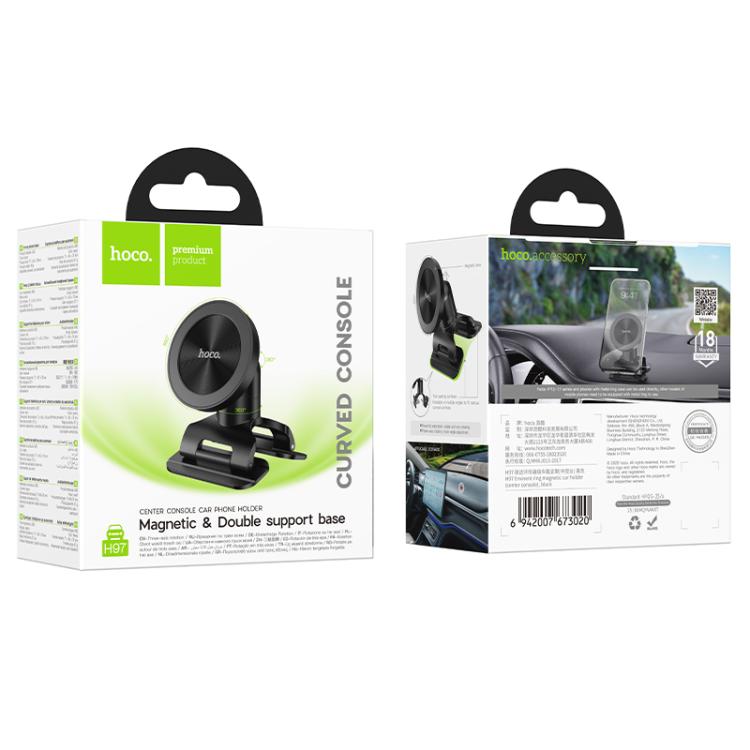 HOCO H97 Eminent Magnetic Car Phone Holder Center Console - Saif Al Najmi Kwcar phone holderHocoSaif Al Najmi KwHOCO H97 Eminent Magnetic Car Phone Holder Center Console