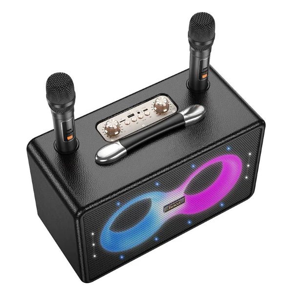 Hoco HA8 Ave Wireless Karaoke Speaker with Dual Mic - Saif Al Najmi KwWireless SpeakersHocoSaif Al Najmi KwHoco HA8 Ave Wireless Karaoke Speaker with Dual Mic