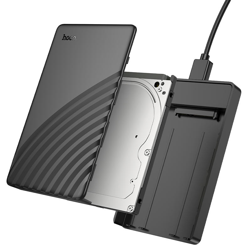 Hoco HB46 USB3.0 2.5-inch SATA hard drive enclosure sliding cover - Saif Al Najmi Kw