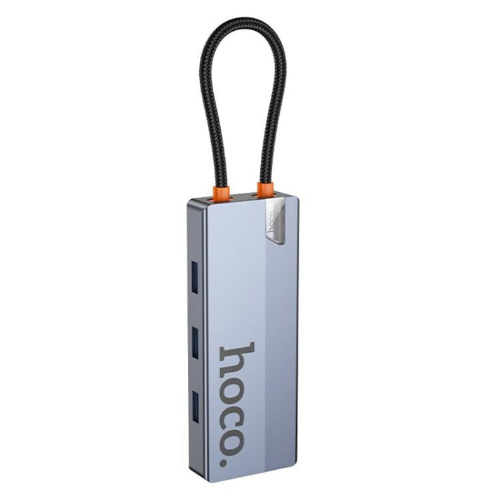 Hoco HB50 5 - in - 1 Type - C Multiport Converter – USB - C to HDMI, PD, 3x USB 3.0 Adapter - Saif Al Najmi KwUSB HubHocoSaif Al Najmi KwHoco HB50 5 - in - 1 Type - C Multiport Converter – USB - C to HDMI, PD, 3x USB 3.0 Adapter - Saif Al Najmi Kw