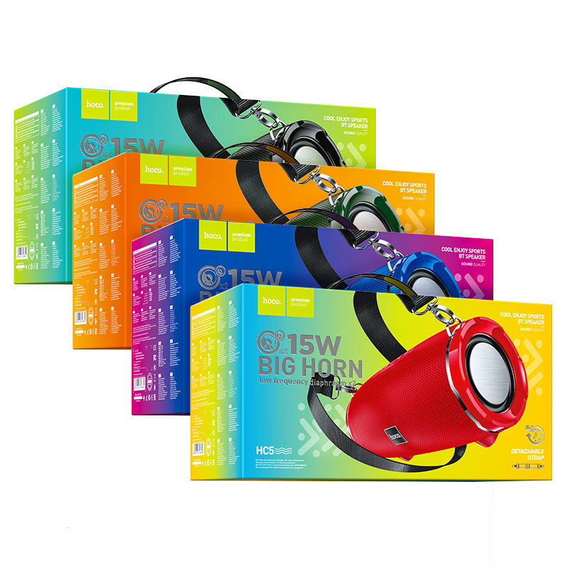 HOCO HC5 Cool Enjoy Wireless Speaker – Sports Portable Bluetooth Loudspeaker with Deep Bass - Saif Al Najmi Kw