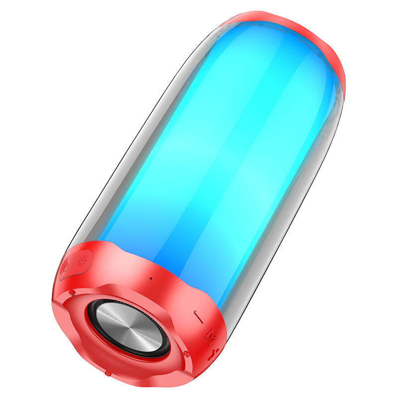 Hoco HC8 Pulsating colorful luminous wireless speaker - Red - Saif Al Najmi Kw