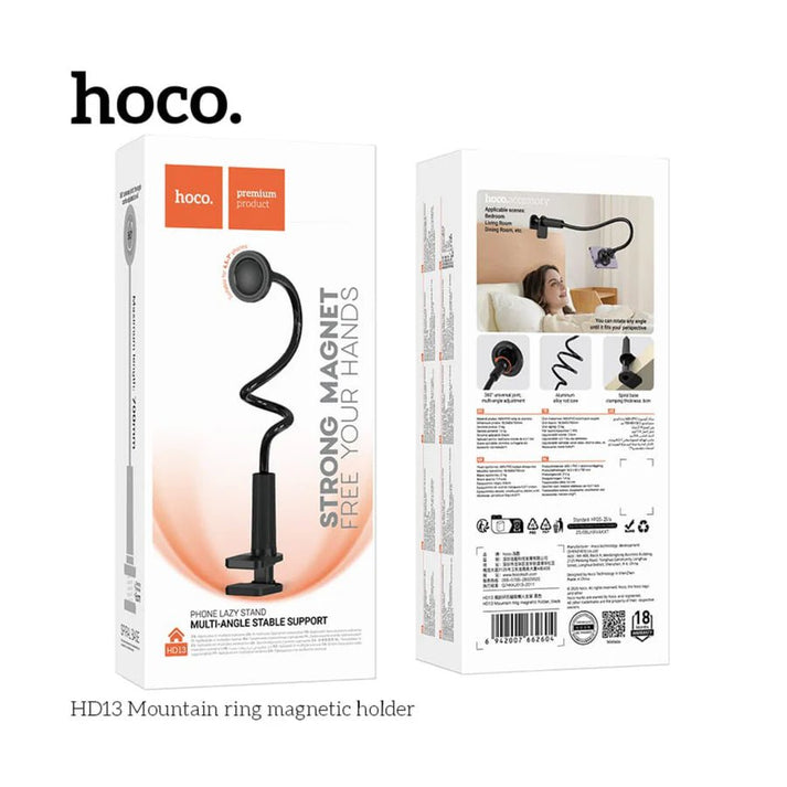 Hoco HD13 Mountain Ring Magnetic Phone Holder Stand - Saif Al Najmi KwPhone HolderHocoSaif Al Najmi KwHoco HD13 Mountain Ring Magnetic Phone Holder Stand