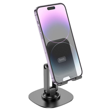 HOCO HD6 Winner Tabletop Holder – 360° Rotating Desktop Phone Stand - Saif Al Najmi KwPhone HolderHocoSaif Al Najmi KwBlackHOCO HD6 Winner Tabletop Holder – 360° Rotating Desktop Phone Stand