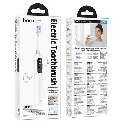 HOCO HP64 Acoustic Wave Electric Toothbrush IPX7 3 Modes - Saif Al Najmi KwgadgetsHocoSaif Al Najmi KwHOCO HP64 Acoustic Wave Electric Toothbrush IPX7 3 Modes