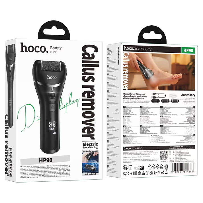 hoco hp90 electric foot dermabrasion device packaging