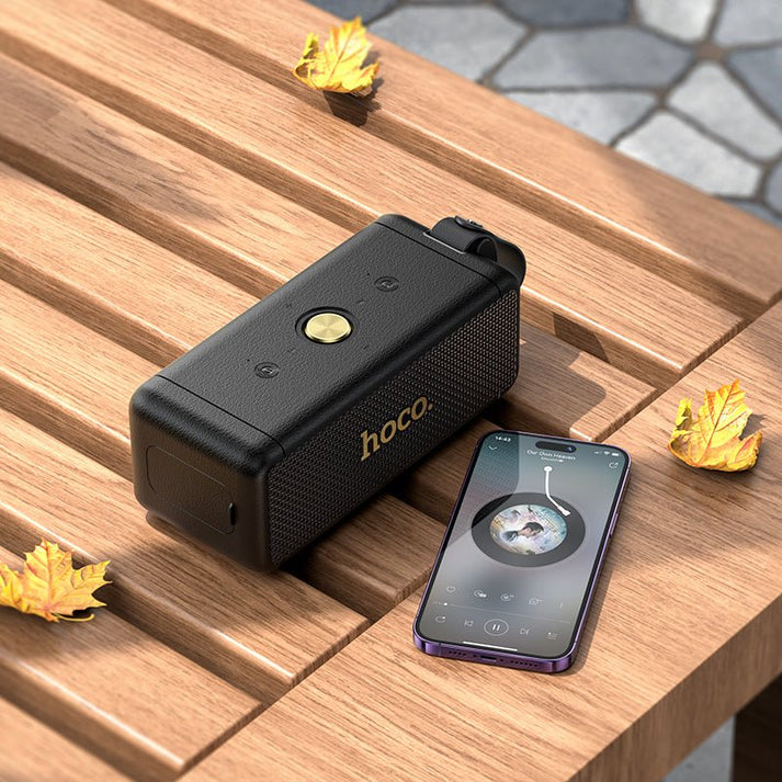 HOCO. HT1 Pro Wireless Sports 16W Portable Speaker – Premium Sound (Supports TF, USB, AUX) - Saif Al Najmi KwWireless SpeakersHocoSaif Al Najmi KwBlackHOCO. HT1 Pro Wireless Sports 16W Portable Speaker – Premium Sound (Supports TF, USB, AUX)
