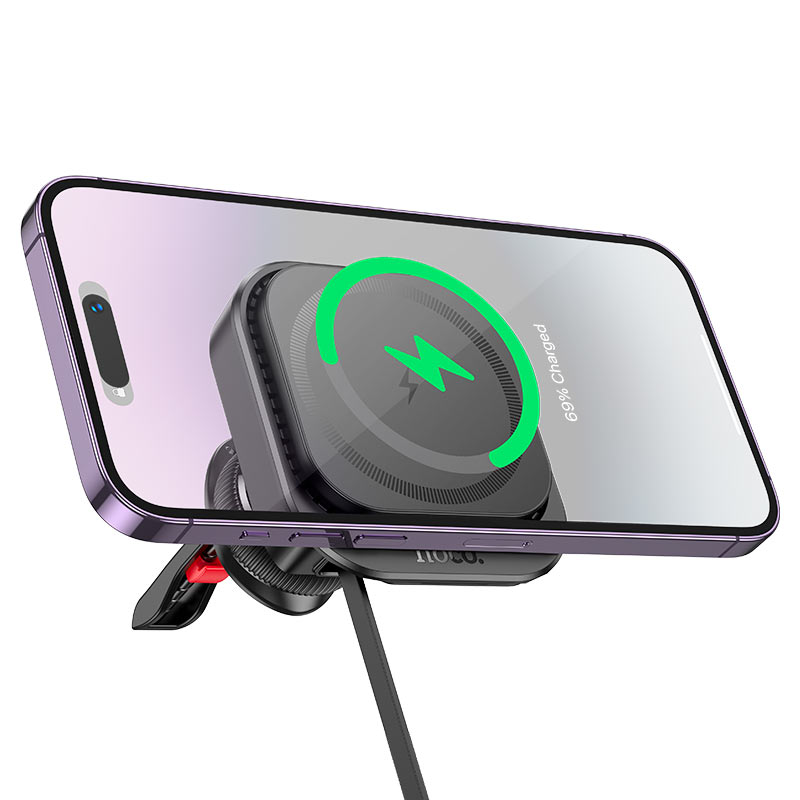 HOCO HW23 Might Wireless Car Charger – Air Vent Mount (15W Fast Charging) - Saif Al Najmi KwCar ChargersHocoSaif Al Najmi KwHOCO HW23 Might Wireless Car Charger – Air Vent Mount (15W Fast Charging)
