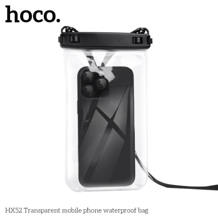 Hoco HX52 Transparent Waterproof Mobile Phone Bag - Saif Al Najmi KwPhone CaseHocoSaif Al Najmi KwHoco HX52 Transparent Waterproof Mobile Phone Bag