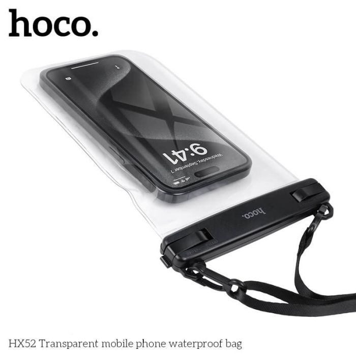 Hoco HX52 Transparent Waterproof Mobile Phone Bag - Saif Al Najmi KwPhone CaseHocoSaif Al Najmi KwHoco HX52 Transparent Waterproof Mobile Phone Bag