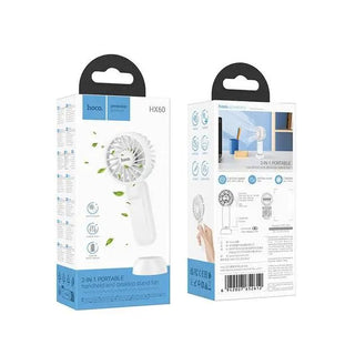 Hoco HX60 Nimble Portable Rechargeable Fan – Compact USB Mini Fan - Saif Al Najmi KwFansHocoSaif Al Najmi KwHoco HX60 Nimble Portable Rechargeable Fan – Compact USB Mini Fan