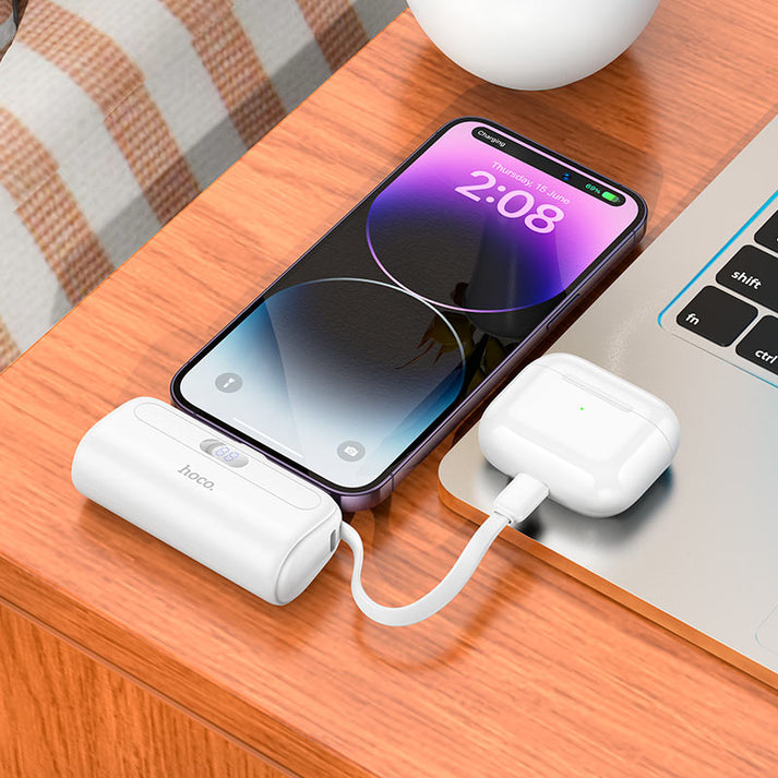 J116 Pro Pocket power bank with cable (5000mAh) - Saif Al Najmi Kw