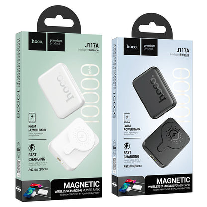 Hoco J117A "Esteem" PD20W Wireless Magnetic Power Bank 10000mAh - Black - Saif Al Najmi Kw