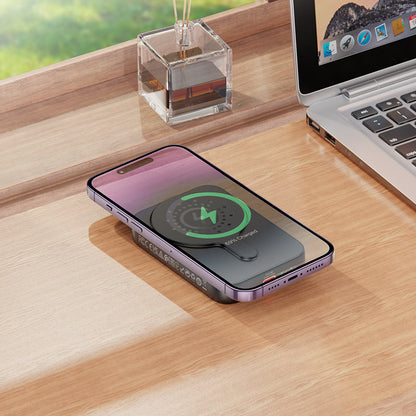 Hoco J117A "Esteem" PD20W Wireless Magnetic Power Bank 10000mAh - Black - Saif Al Najmi Kw