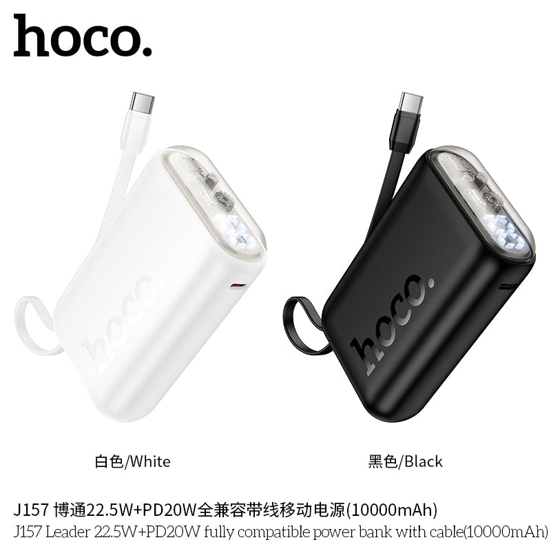 Hoco J157 Leader 22.5W + PD20W Power Bank – 10,000 mAh Fast Charger - Saif Al Najmi KwPower BanksHocoSaif Al Najmi KwWhiteHoco J157 Leader 22.5W + PD20W Power Bank – 10,000 mAh Fast Charger