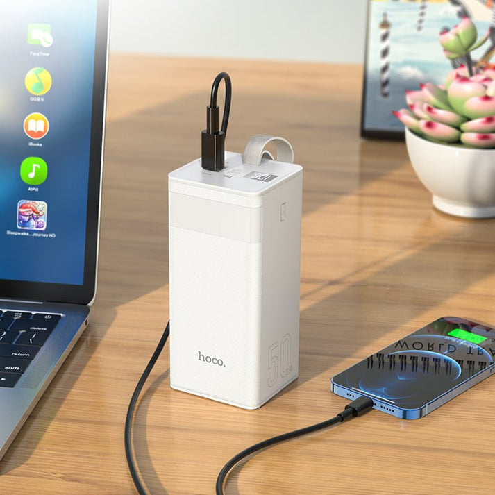 Hoco J86A Powermaster 50000mAh Power Bank – 22.5W Fast Charging - Saif Al Najmi KwPOWER STATIONHocoSaif Al Najmi Kwj86a-blackBlackHoco J86A Powermaster 50000mAh Power Bank – 22.5W Fast Charging