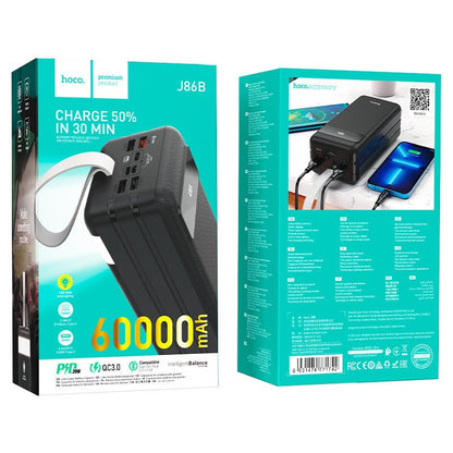 Hoco J86B 60000mAh Power Bank – 22.5W Fast Charging - Saif Al Najmi KwPOWER STATIONHocoSaif Al Najmi Kwj86b-blackBlackHoco J86B 60000mAh Power Bank – 22.5W Fast Charging