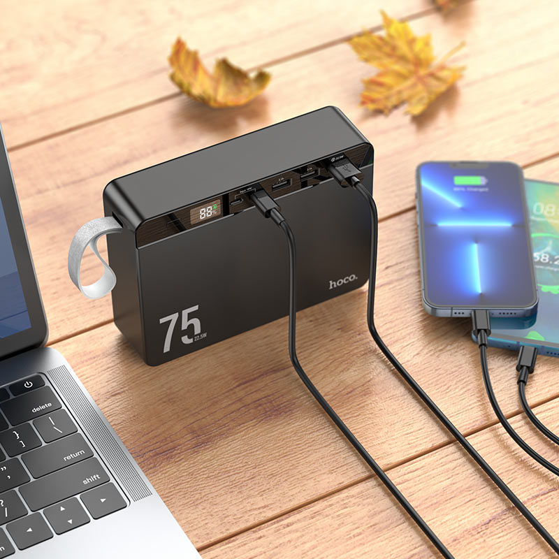 Hoco Power Bank J94 Overlord 22.5W 75000mAh - Saif Al Najmi Kw