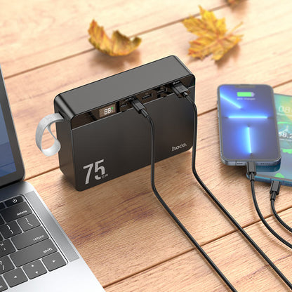 Hoco Power Bank J94 Overlord 22.5W 75000mAh - Saif Al Najmi Kw