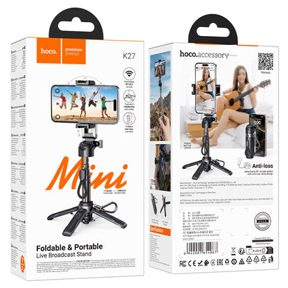 HOCO K27 Magic Mini Foldable Selfie Stick Tripod Stand
