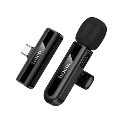 Hoco L20 Fair USB - C / Type - C Lavalier Wireless Microphone – Black - Saif Al Najmi KwMicrophonesHocoSaif Al Najmi KwHoco L20 Fair USB - C / Type - C Lavalier Wireless Microphone – Black