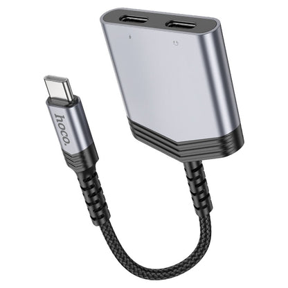 Hoco LS40 Type - C to dual Type - C digital audio converter - Saif Al Najmi KwOTG / ConnectorsHocoSaif Al Najmi KwLS40Hoco LS40 Type - C to dual Type - C digital audio converter - Saif Al Najmi Kw