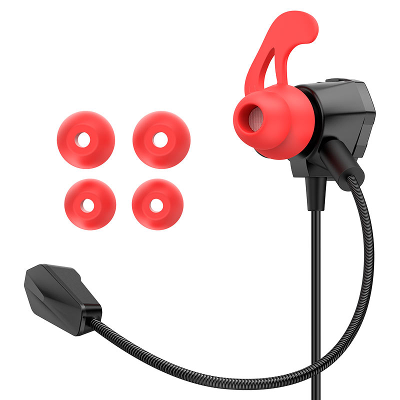 M105 Sharp wire control gaming earphones with microphone - black - Saif Al Najmi Kw