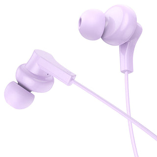 M114 Type-C Jia universal earphones with microphone - purple - Saif Al Najmi Kw