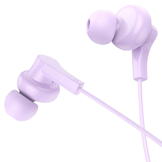 M114 Jia universal digital earphones with microphone - purple - Saif Al Najmi Kw