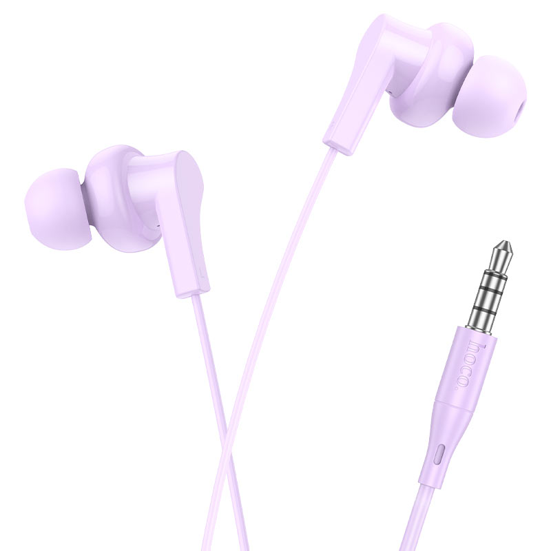 M114 Jia universal digital earphones with microphone - purple - Saif Al Najmi Kw