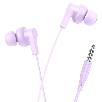 M114 Jia universal digital earphones with microphone - purple - Saif Al Najmi Kw