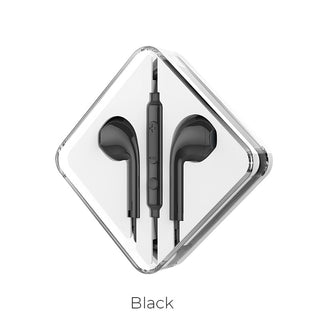 M55 Memory sound wire control earphones with mic - black - Saif Al Najmi Kw