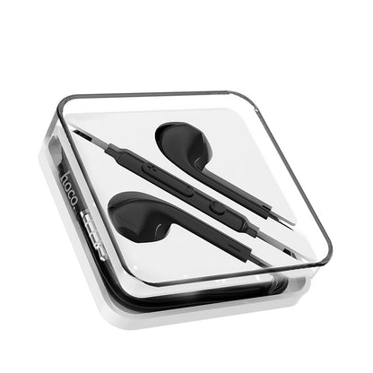 M55 Memory sound wire control earphones with mic - black - Saif Al Najmi Kw