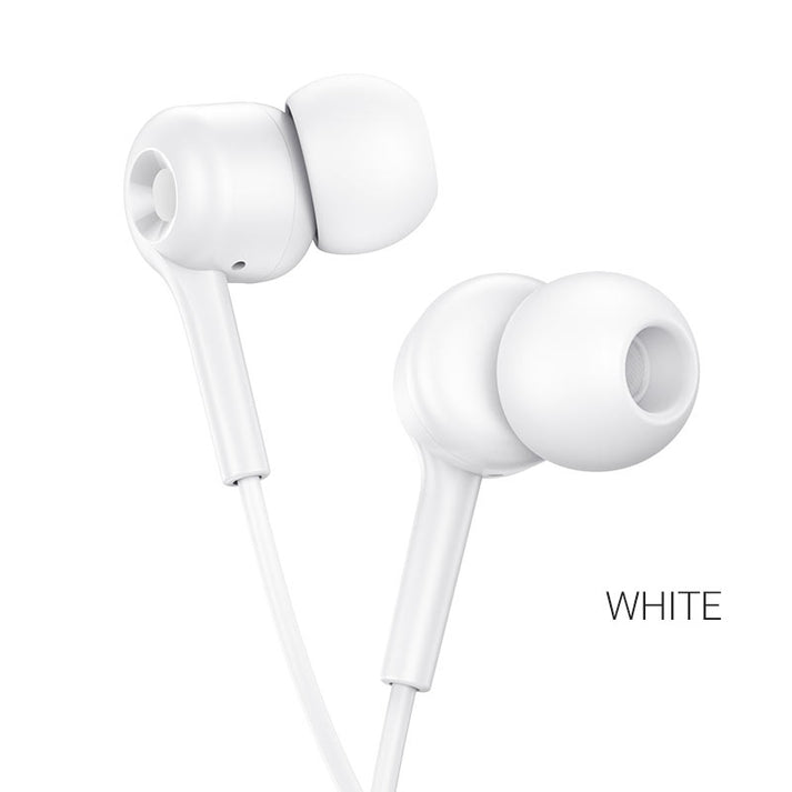 M82 La musique universal earphones with mic - white - Saif Al Najmi Kw