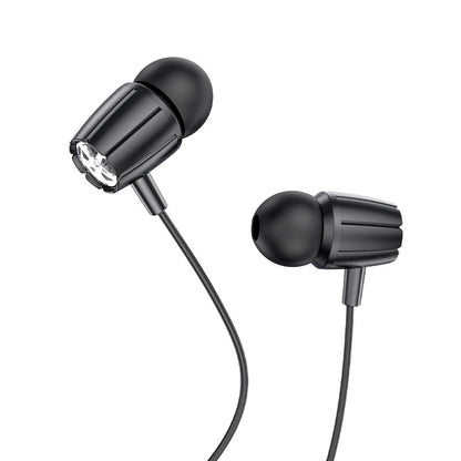 M88 Graceful universal earphones with mic - black - Saif Al Najmi Kw