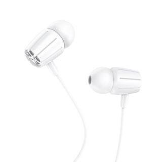 M88 Graceful universal earphones with mic - white - Saif Al Najmi Kw
