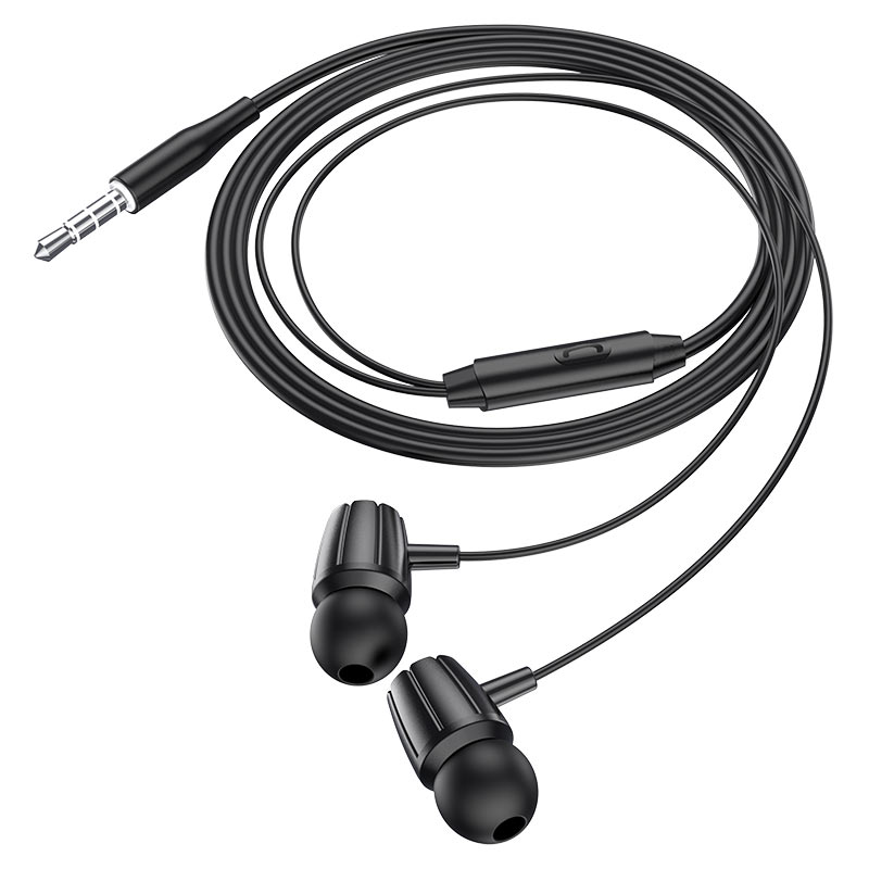 M88 Graceful universal earphones with mic - black - Saif Al Najmi Kw