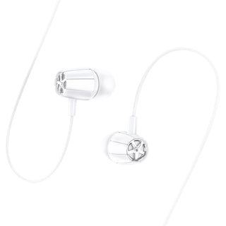M88 Graceful universal earphones with mic - white - Saif Al Najmi Kw