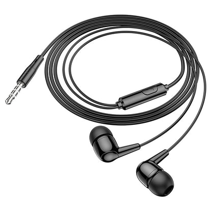 M97 Enjoy universal earphones with mic - black - Saif Al Najmi Kw