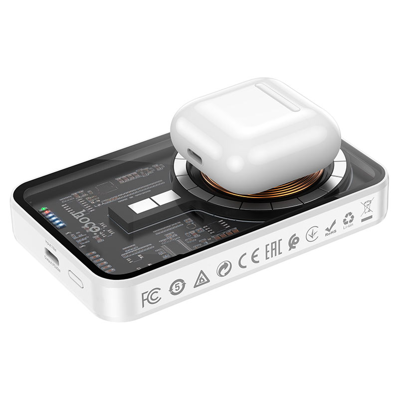 Hoco Power bank Q10 magnetic wireless charging 5000mAh - Saif Al Najmi Kw