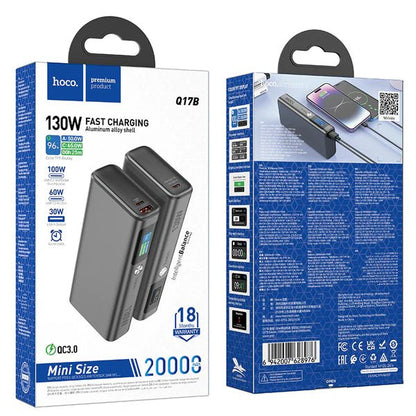 HOCO Q17B Fast Charging 130W Power Bank 20000mAh Aluminum Alloy Shell - Saif Al Najmi KwPower BanksHocoSaif Al Najmi KwHOCO Q17B Fast Charging 130W Power Bank 20000mAh Aluminum Alloy Shell - Saif Al Najmi Kw