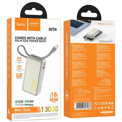 Hoco Q27A 33W 10000mAh Power Bank - High - Speed Charging - Saif Al Najmi KwPower BanksHocoSaif Al Najmi KwGoldHoco Q27A 33W 10000mAh Power Bank - High - Speed Charging - Saif Al Najmi Kw