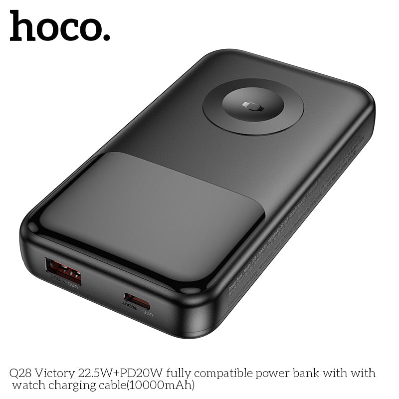 HOCO Q28 Victory 22.5W+PD20W power bank with watch charging cable (10000mAh) - Saif Al Najmi KwPower BanksHocoSaif Al Najmi KwHOCO Q28 Victory 22.5W+PD20W power bank with watch charging cable (10000mAh) - Saif Al Najmi Kw