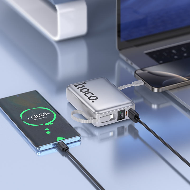 HOCO Q39 Eminente 20000mAh 22.5W PD20W Fast Power Bank - Saif Al Najmi KwPower BanksHocoSaif Al Najmi KwSilverHOCO Q39 Eminente 20000mAh 22.5W PD20W Fast Power Bank