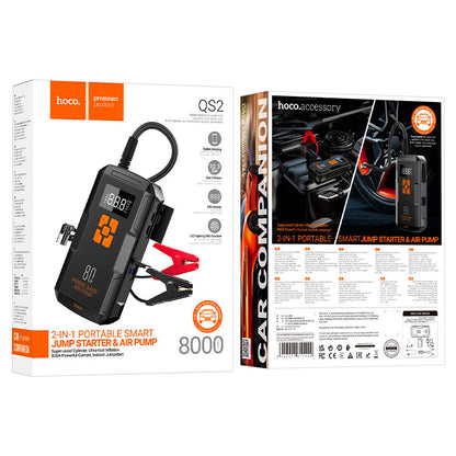 Hoco QS2 Jump Starter With Air Pump 8000mAh - Saif Al Najmi Kw