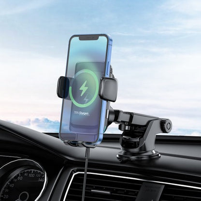 Hoco S35 15W Wireless Car Charger – Smart Alignment Air Vent Mount