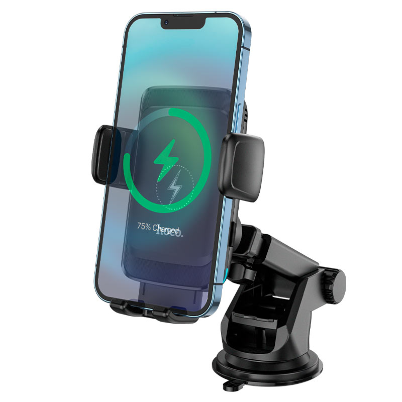 Hoco S35 15W Wireless Car Charger – Smart Alignment Air Vent Mount
