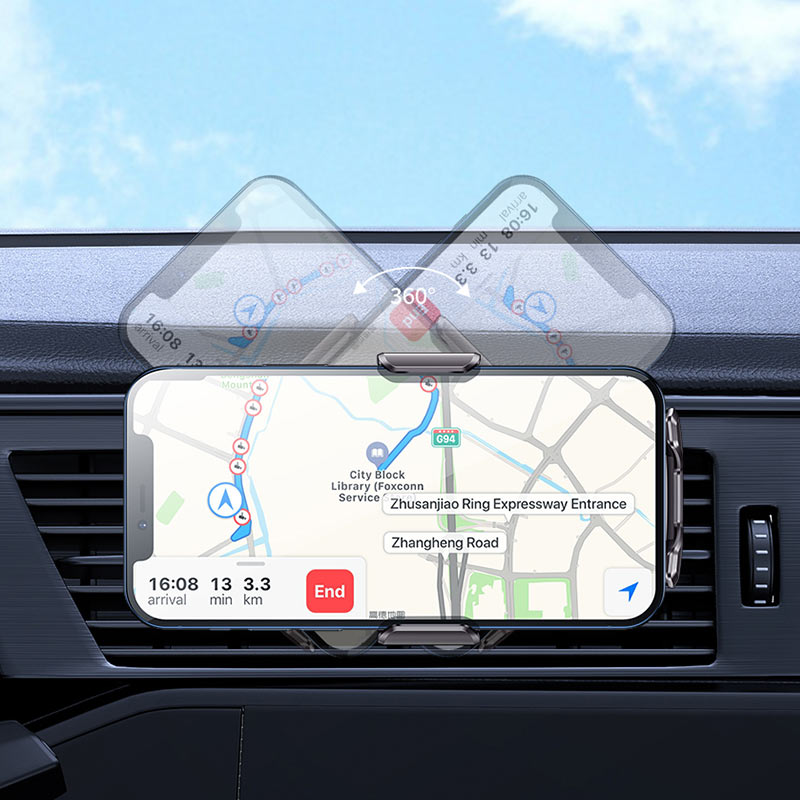 Hoco S45 Energia Car Wireless Charger – Dashboard & Air Vent Mount