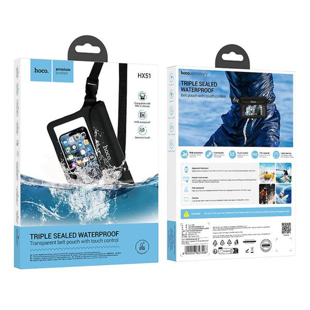 Hoco Triple Sealed Waterproof Bag Universal Size (HX51)
