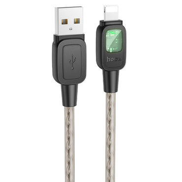 Hoco U124 Stone silicone intelligent power-off charging data cable iP - Saif Al Najmi Kw